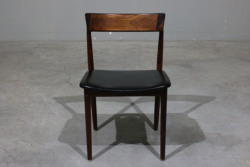 Set Of 6 Henry Rosengren Hansen Chairs In Rosewood. photo vintage