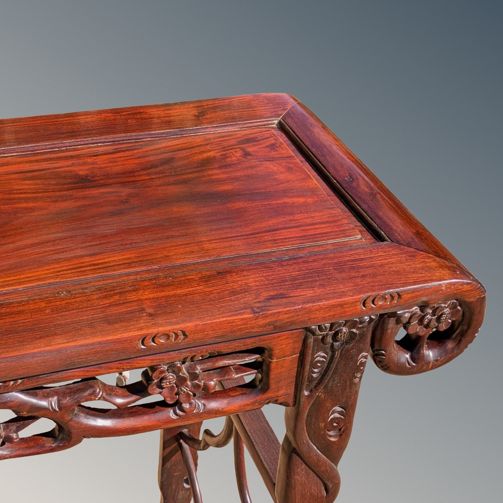 Fine Antique Carved Chinese Altar Table Rosewood photo 1350.0