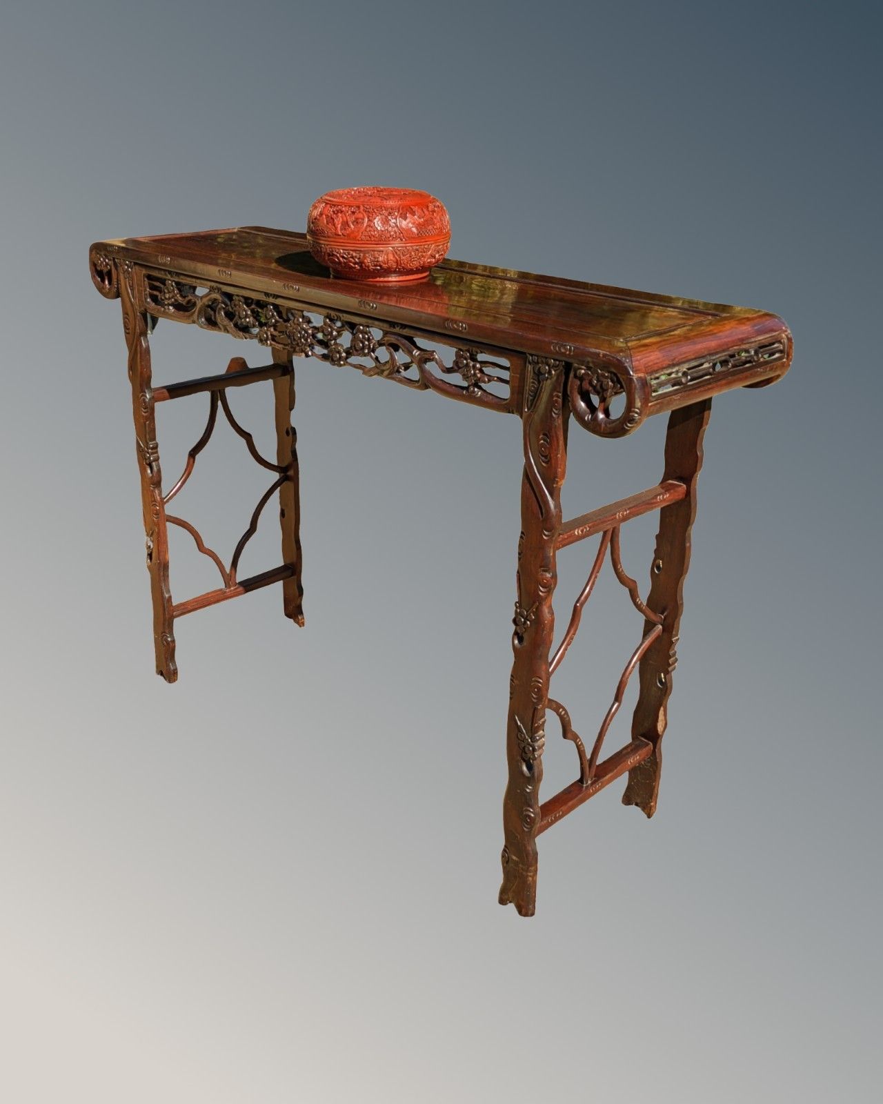 Fine Antique Carved Chinese Altar Table Rosewood photo vinterior