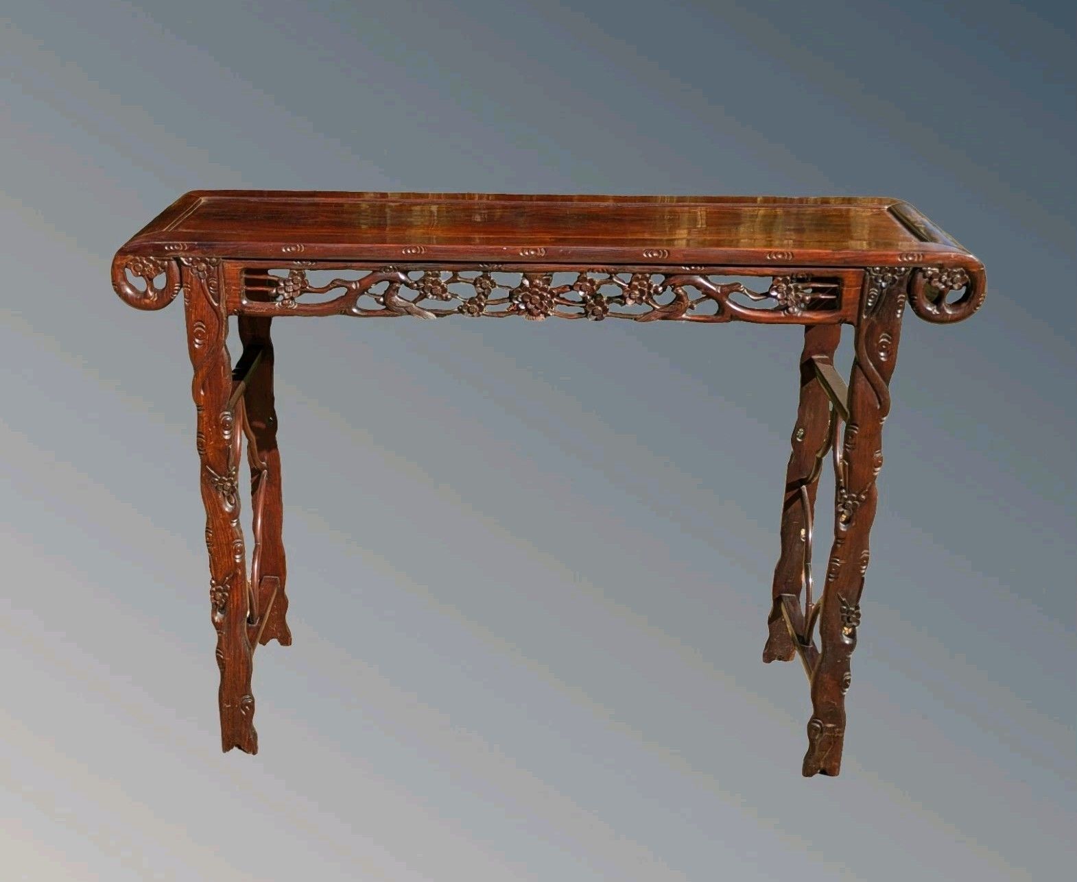 photo for sale Fine Antique Carved Chinese Altar Table Rosewood