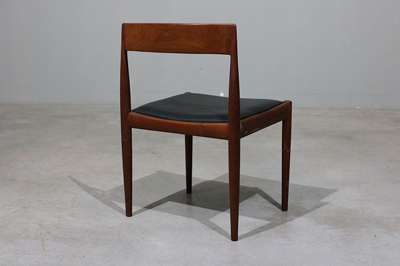 Set Of 6 Kai Kristiansen Model 4110 Chairs In Teak And Leather. photo buy