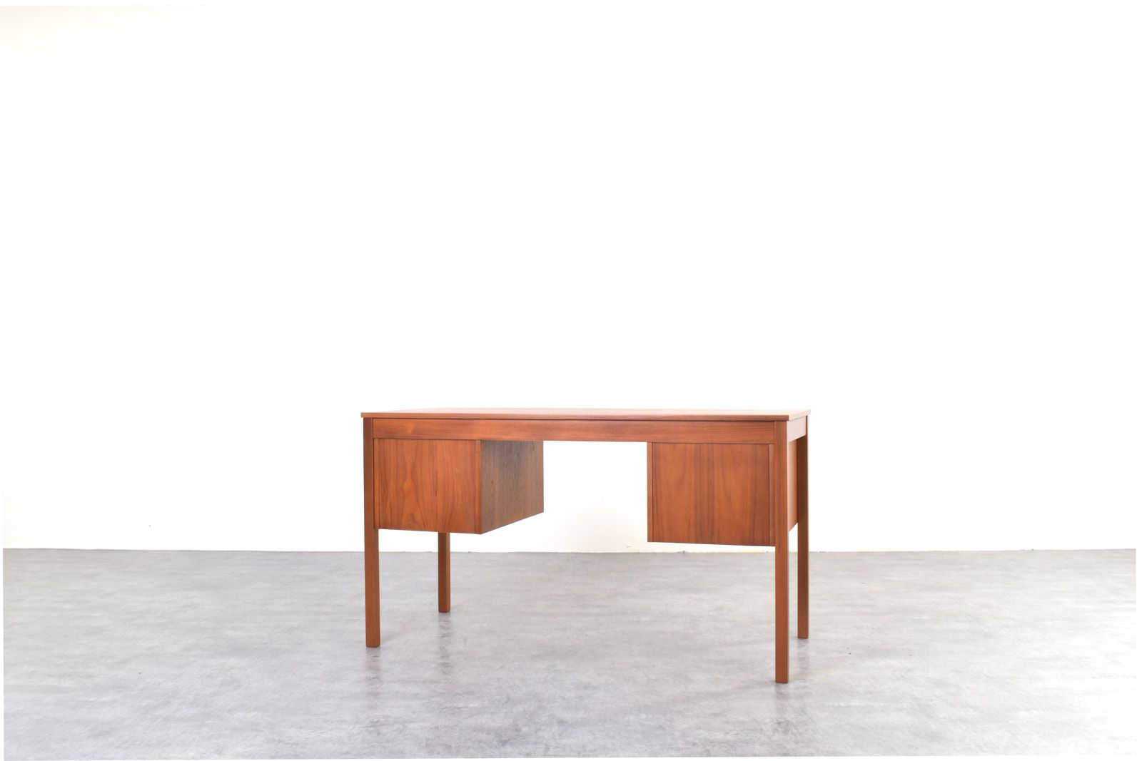 Mid Century Danish Teak Desk From Domino Møbler, 1960s. photo for sale