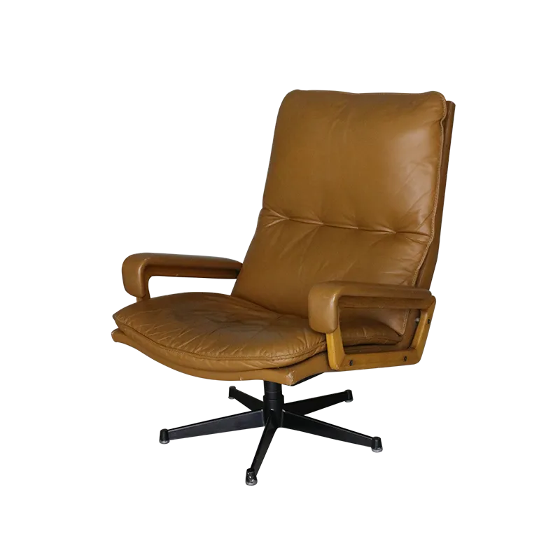 Andre Vandenbeuck Armchair In Leather.