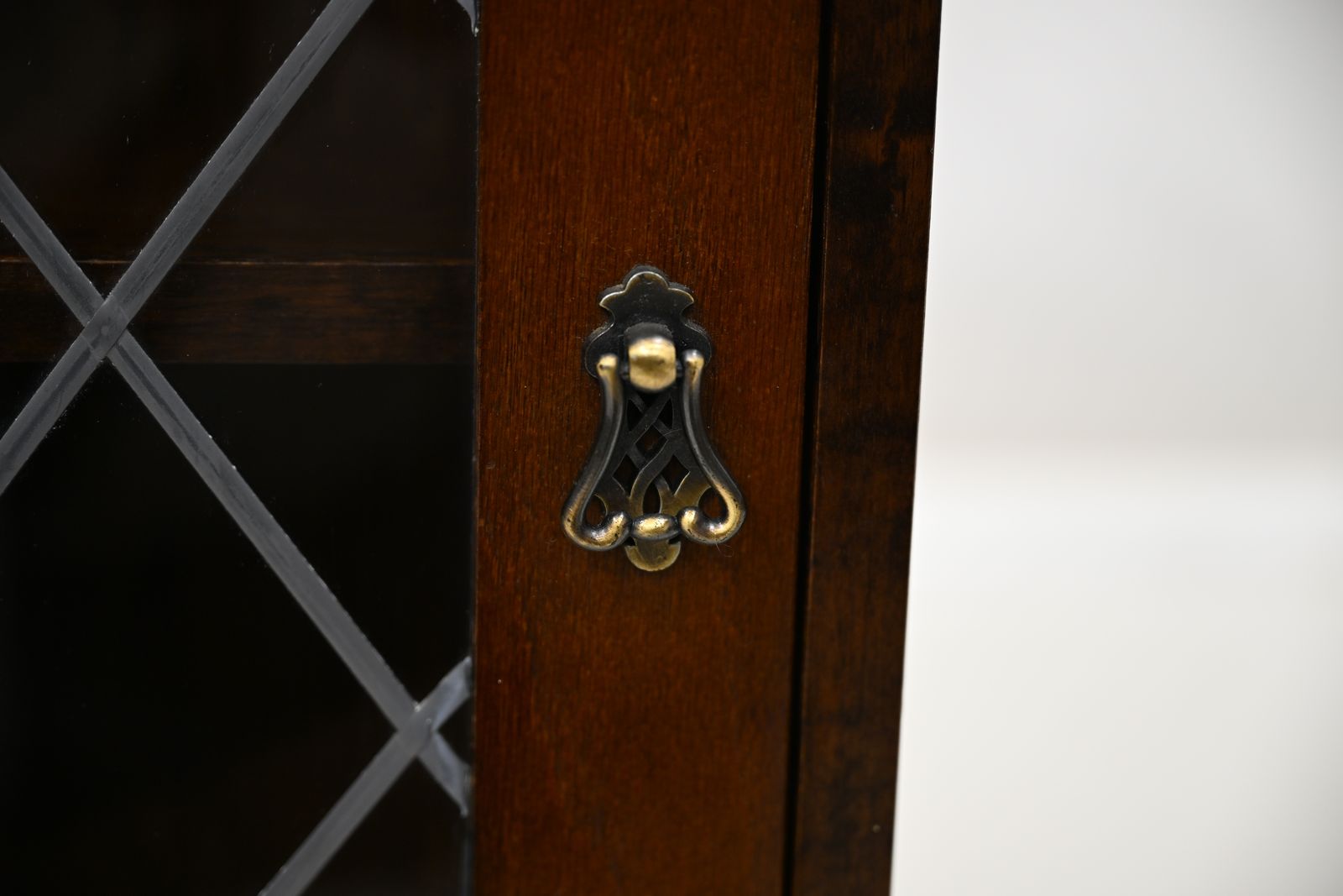 Furniture Old Charm Style Hanging Corner Display Cabinet Leaded Glass Free Delivery* photo