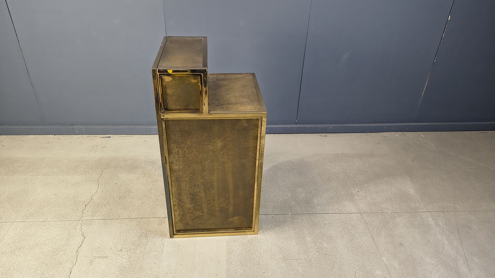 Vintage Brass Bar Counter By Belgochrom, 1970s photo buy
