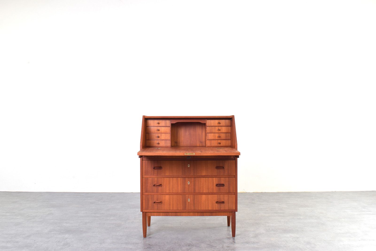 Mid Century Danish Teak Secretary, 1960s. photo furniture