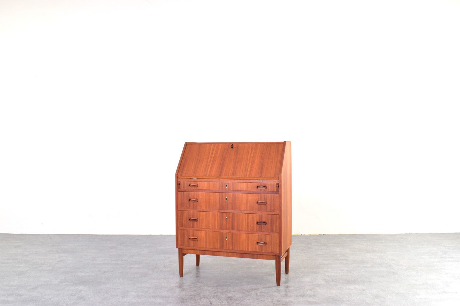 Mid Century Danish Teak Secretary, 1960s. photo Furniture