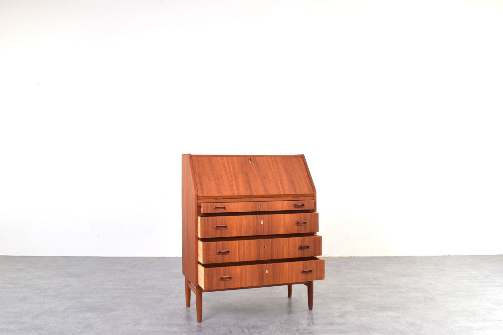 Mid Century Danish Teak Secretary, 1960s. photo 1250.0
