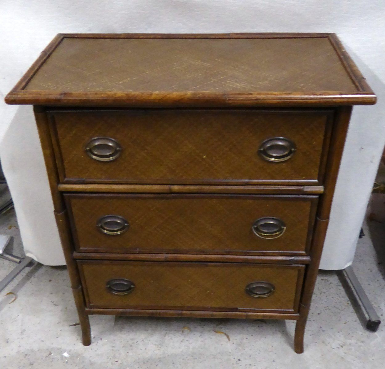 Vintage Wicker Cabinet From Becara, Spain, 1980s photo Furniture