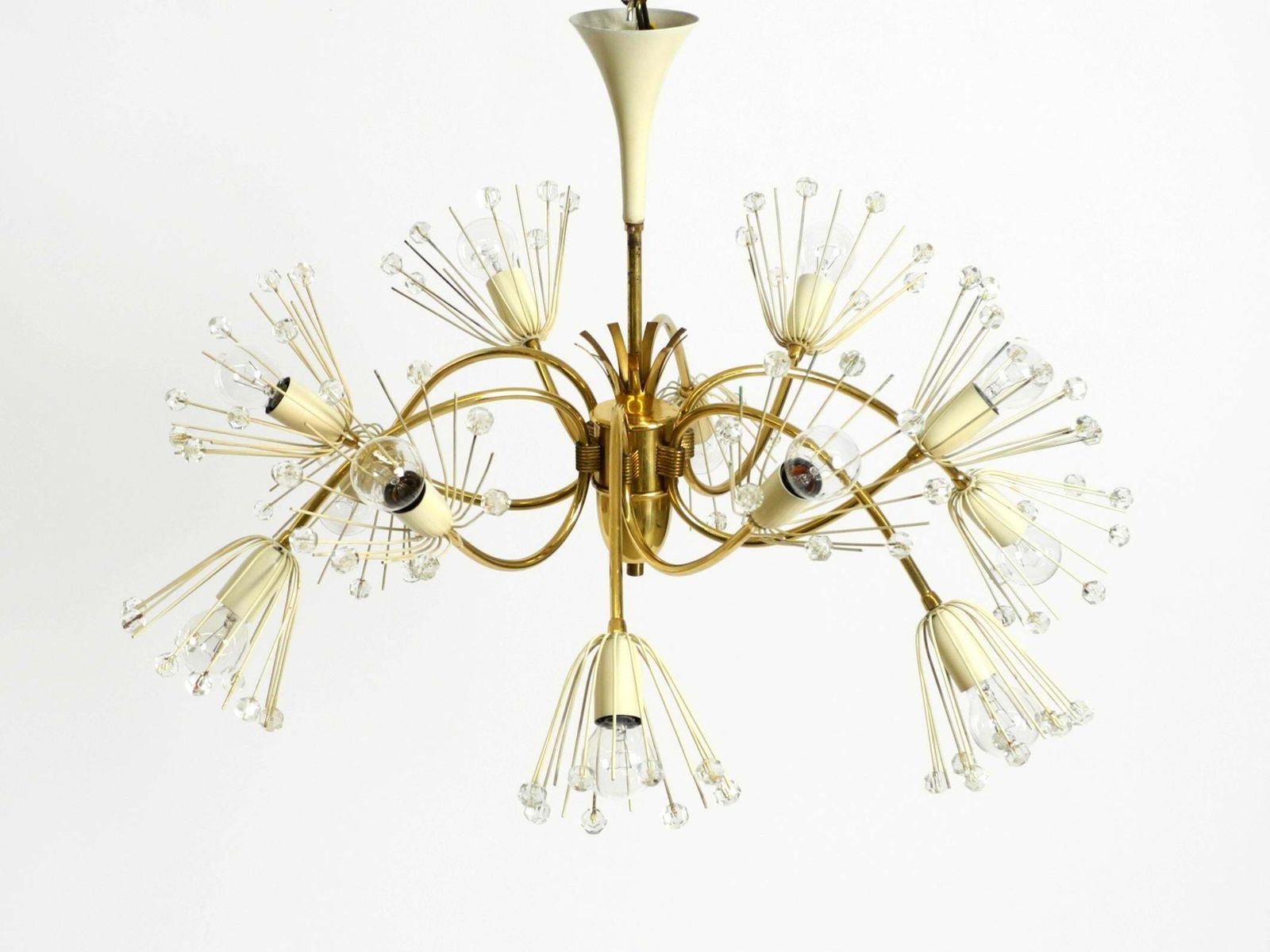 Beautiful Brass Chandelier By Emil Stejnar For Rupert Nikoll photo 1822.0