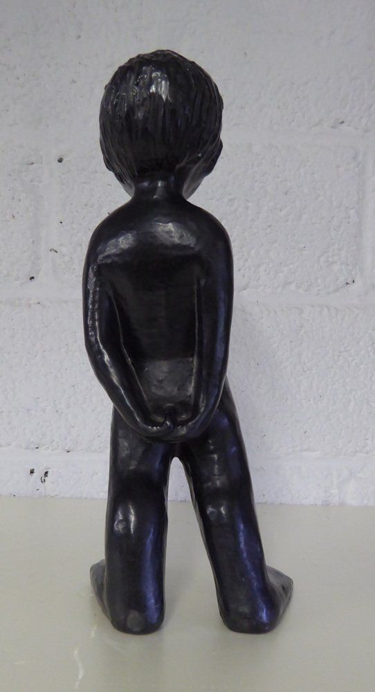 photo furniture Ceramic Boy Sculpture Attributed To Elie Van Damme For Perignem, 1960s
