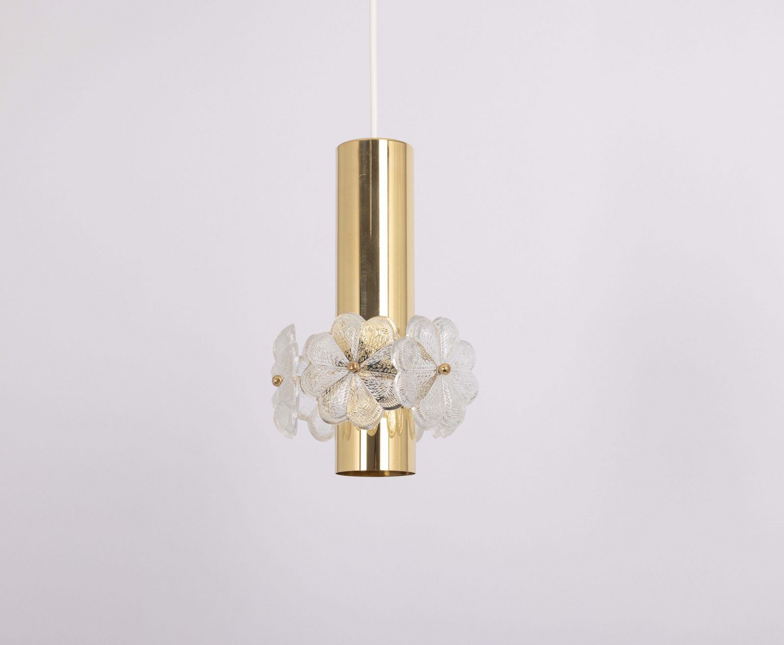 1 Of 5 Stunning Petite Sputnik Brass Pendant Light, Ernst Palme , Germany, 1960s photo for sale