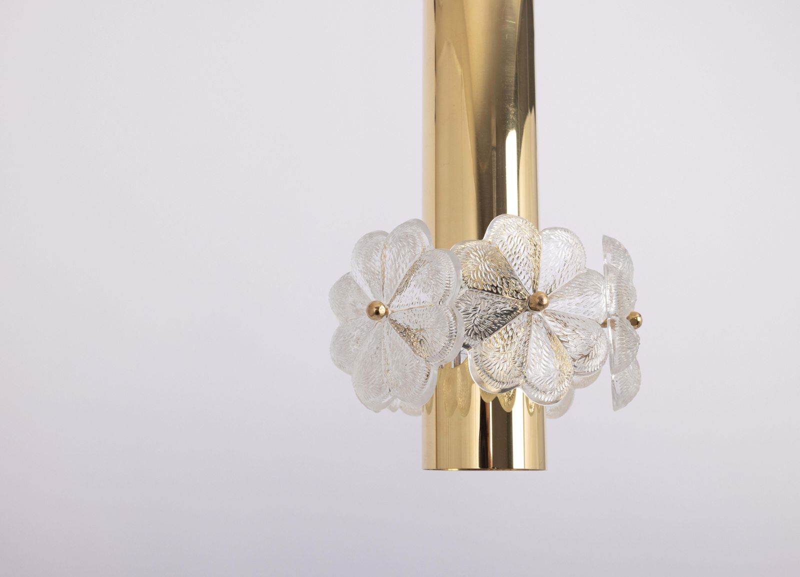 1 Of 5 Stunning Petite Sputnik Brass Pendant Light, Ernst Palme , Germany, 1960s photo vinterior