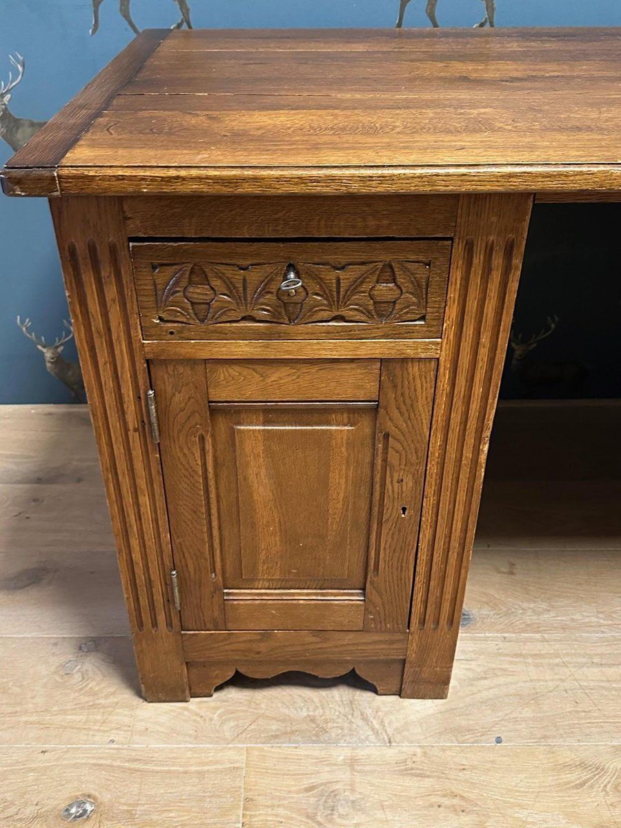 Antique Desk In Oak, 1890s photo 317.0