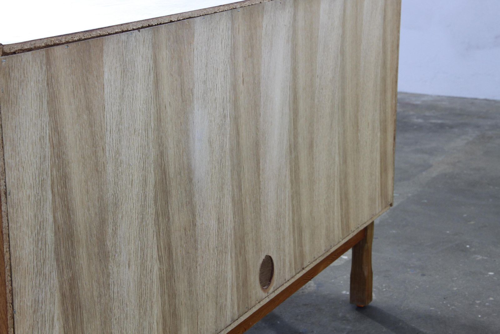 Vintage 1960s Danish Brutalist Oak Sideboard, In The Style Of Henning Kjærnulf photo 1417.0