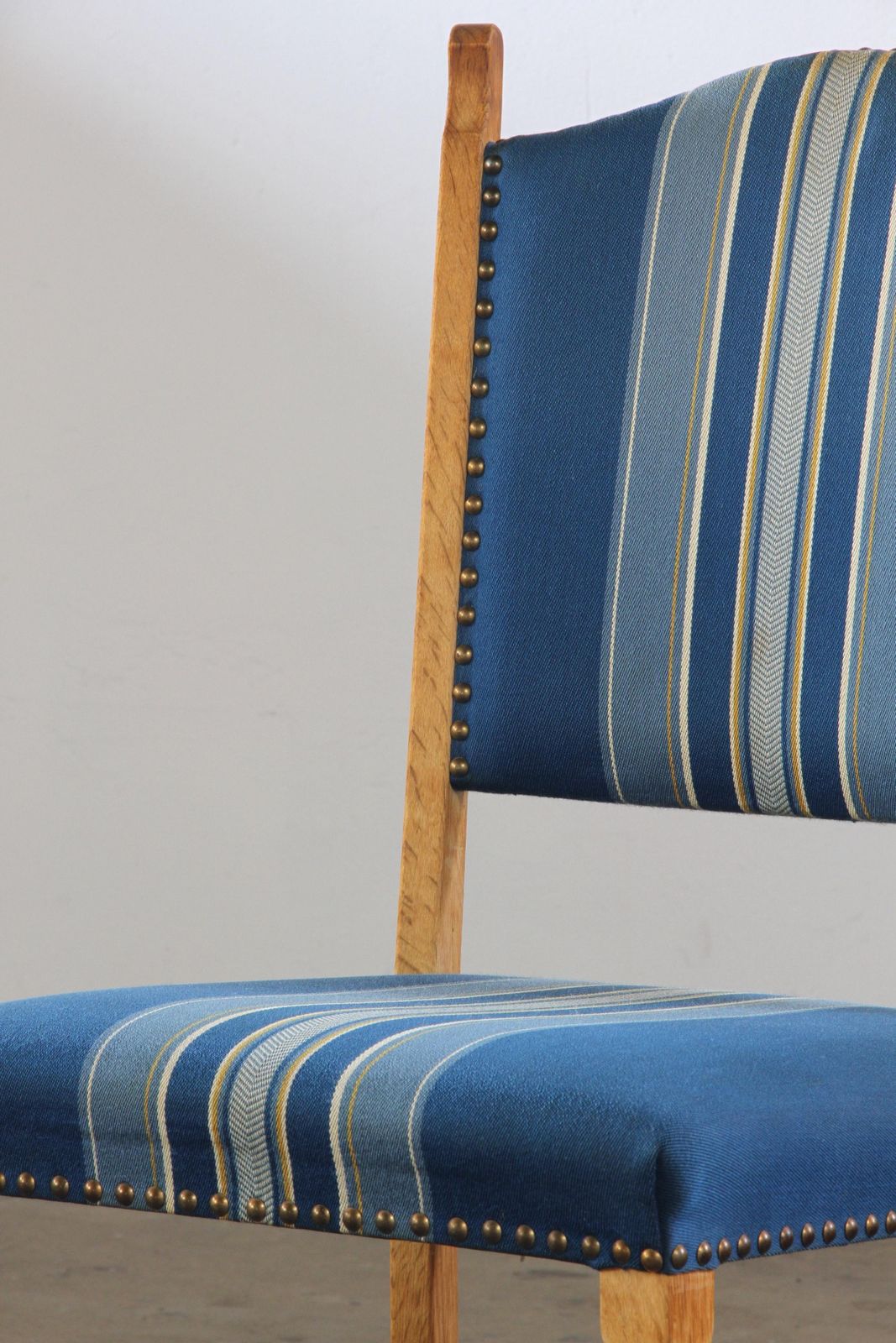 Set Of 5 Vintage Mid Century Modern Danish Oak Dining Chairs, Kjærnulf Style photo buy