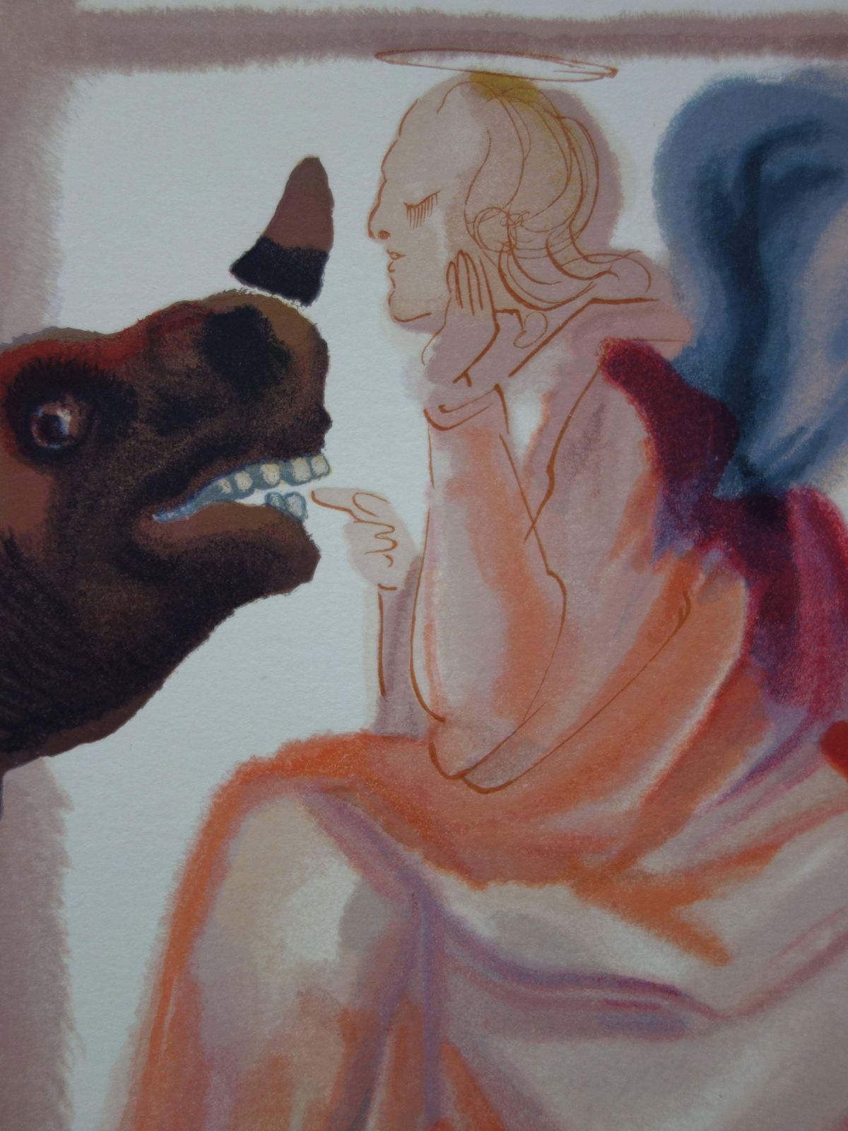 Salvador Dalí­Paradise 6   The Heaven Of Mercury (Rhinoceros)   Woodcut   1963 (Field P 189)1963 photo for sale