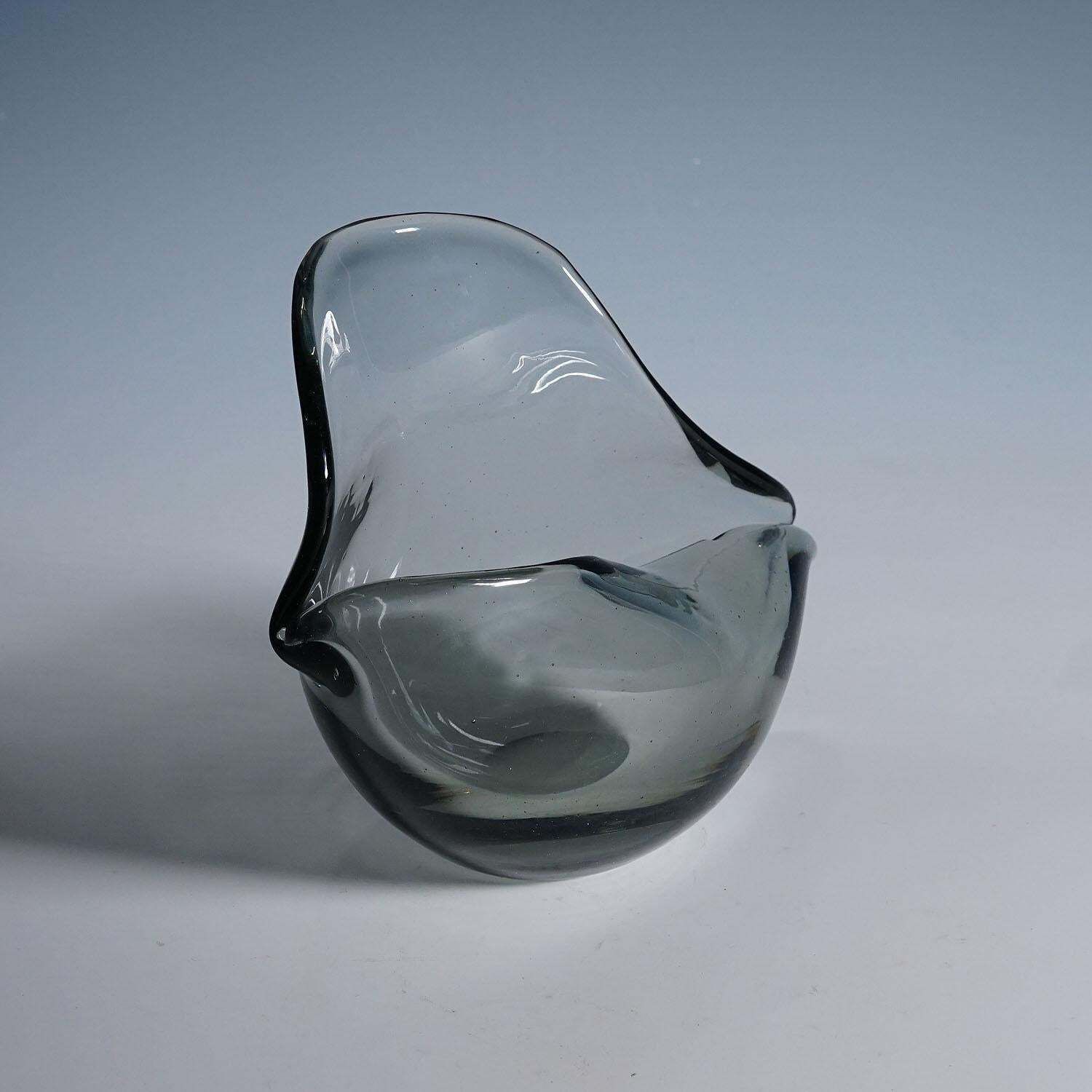 Vintage Art Glass Bowl By Flavio Poli For Seguso Murano 1940s photo Home Decor