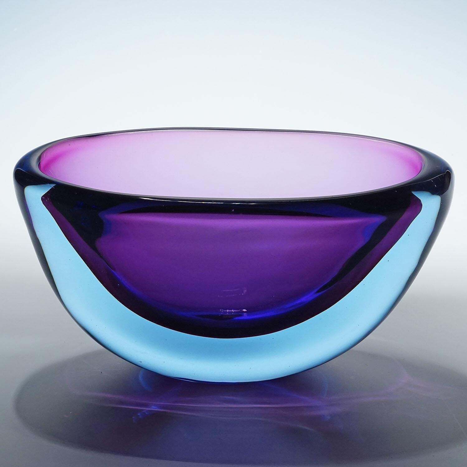 Large Art Glass Bowl By Flavio Poli For Seguso Vetri D'arte 1950s photo 2823.0