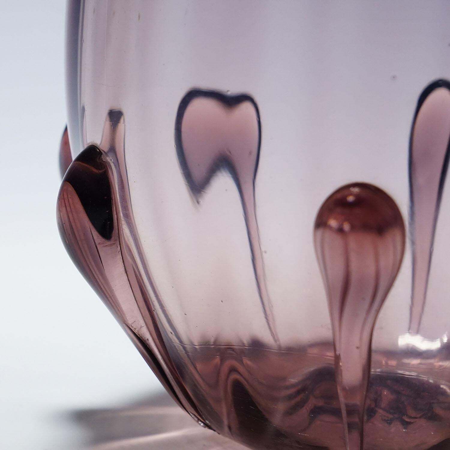 Vetro Soffiato Glass Vase By Vittorio Zecchin For Venini Murano 1924 photo vinterior