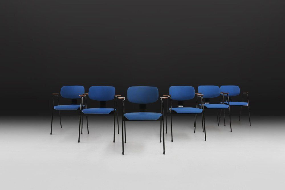 Dining Chairs By Willy Van Der Meeren For Tubax, Belgium, 1950s, Set Of 6 photo 4354.0