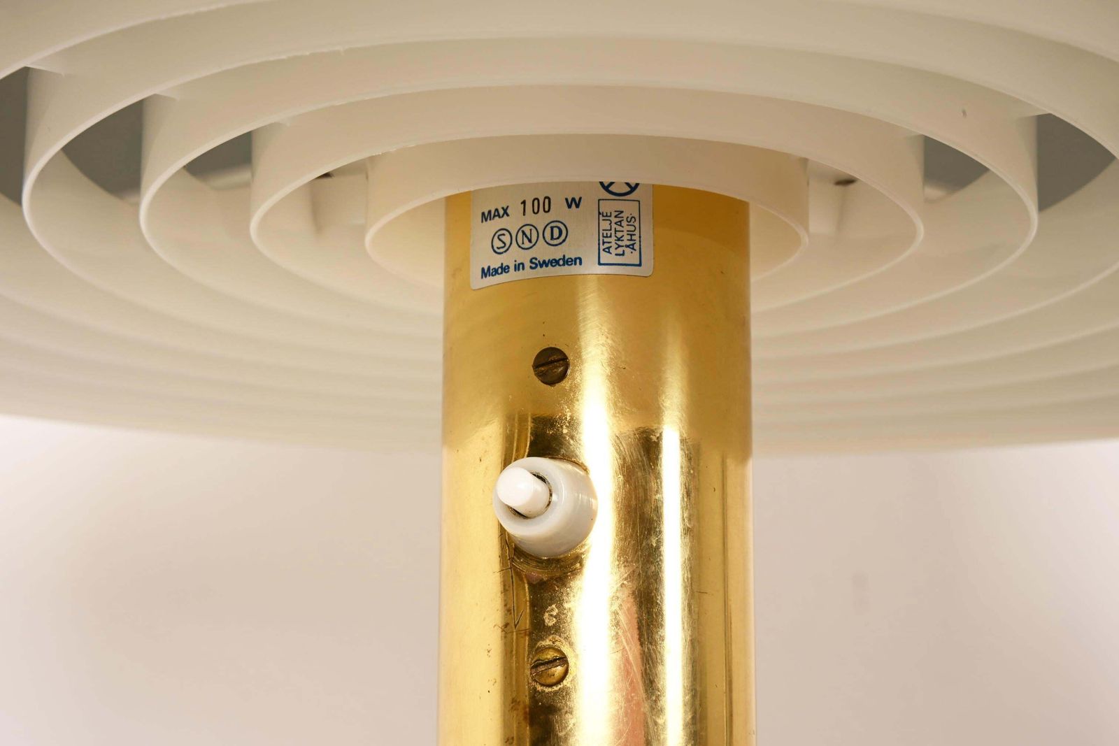 Gold Floor Lamp Bumling By Anders Pehrson For Ateljé Lyktan photo for sale