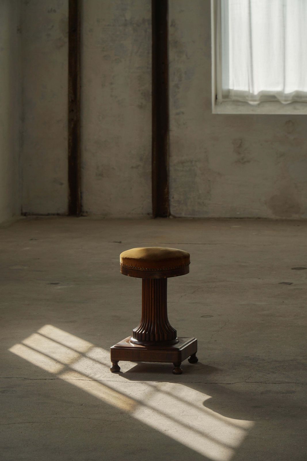 Antique Piano Stool, Oak & Velvet, French Cabinetmaker, Mid 19th Century photo 1290.0