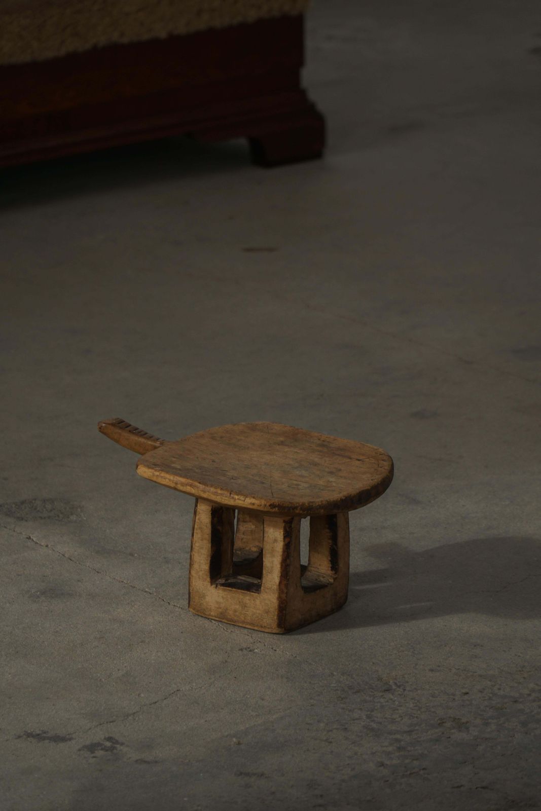 Mid 20th Century, Hand Carved Wooden Lobi Stool, Burkina Faso, Africa photo for sale
