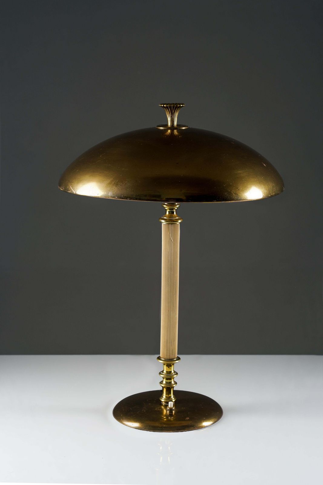 Table Lamp In Brass And Bakelite By Nordiska Kompaniet, Sweden, 1930s photo furniture