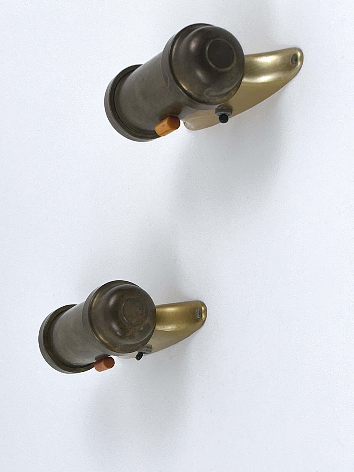 photo buy Set Of Two Streamline Bauhaus Design Sub Marine Cabinet Sconces Germany 1930s