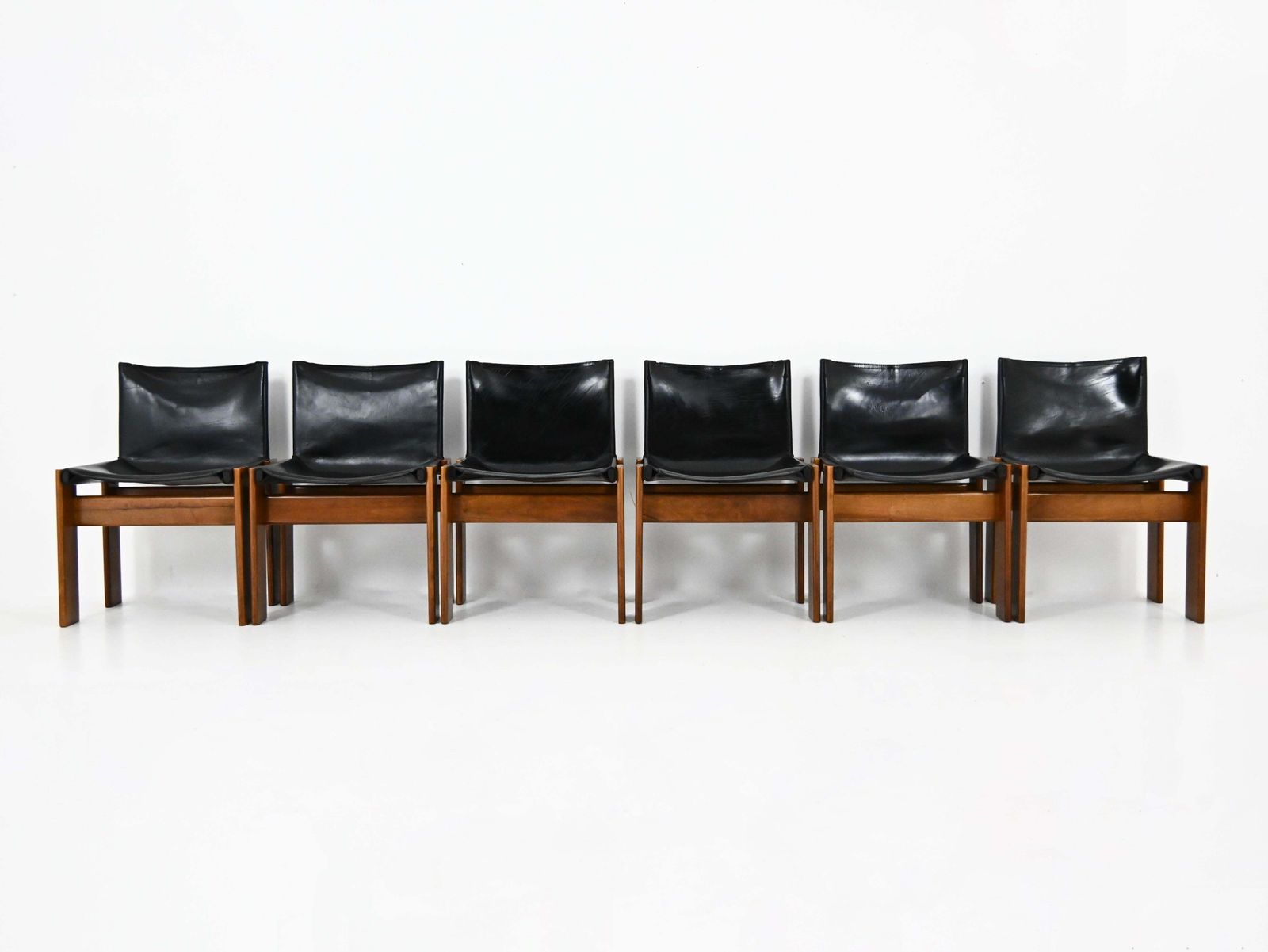 Monk Dining Chairs By Afra & Tobia Scarpa For Molteni, 1970s, Set Of 6 photo Furniture