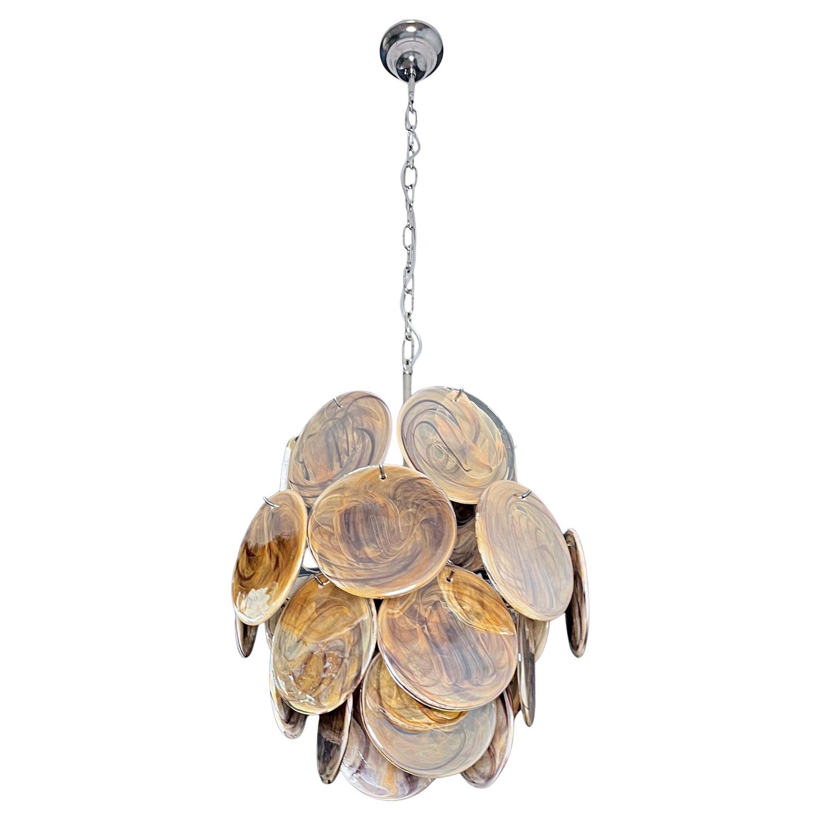 1970s Pair Beautiful Vintage Italian Murano Chandeliers photo 1585.0