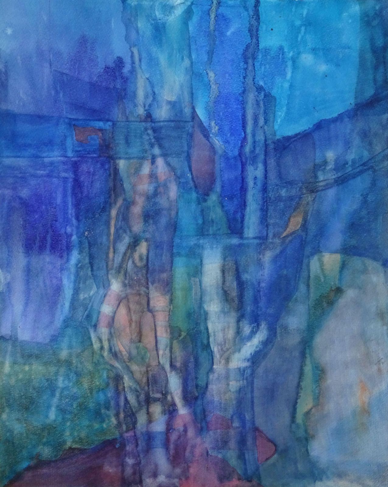 Igor Leontievwater. Watercolor On Paper, 50.5x40 Cm. Unsigned2000