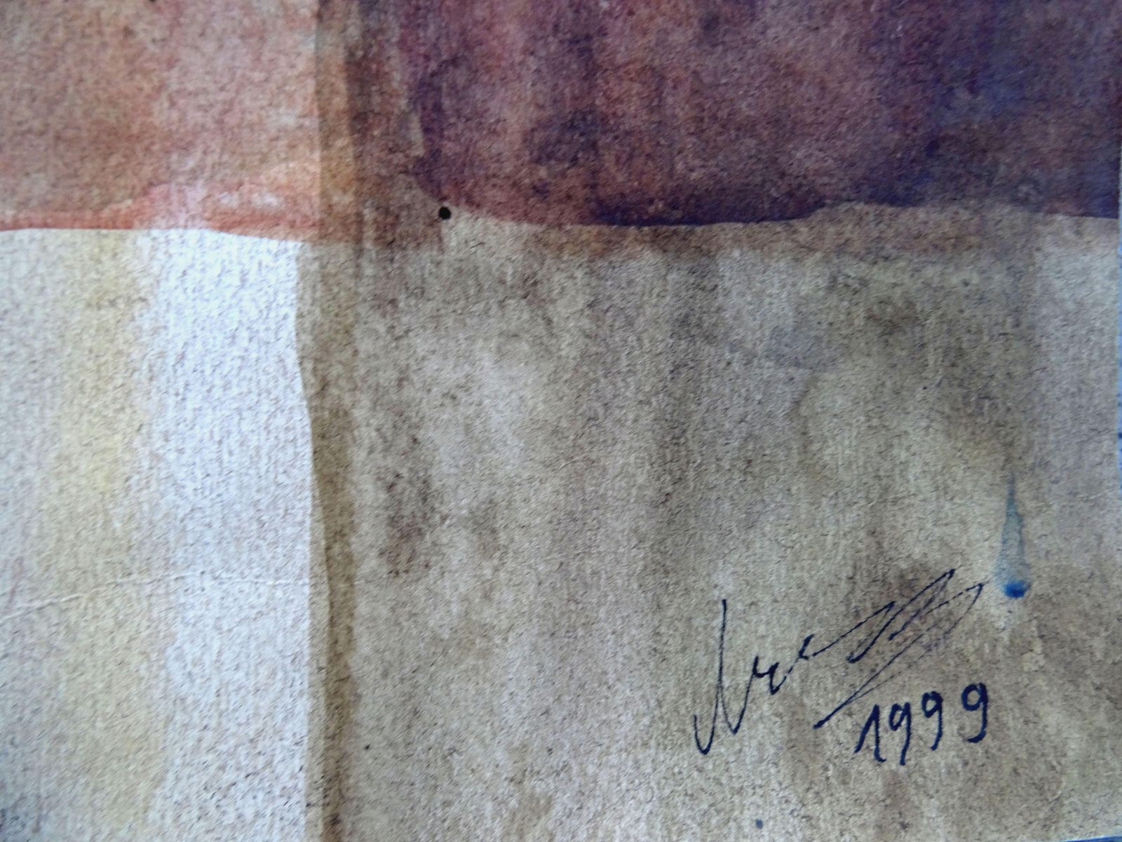 Igor Leontievlife Of Tree. 1999, Watercolor, Collage On Paper, 56.5x81 Cm. Signed1999 photo for sale