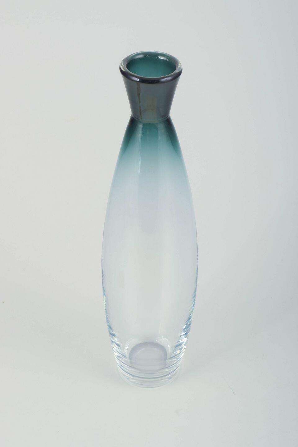 Bengt Orup For Johansfors. Slim Glass Vase, Model "Tona". Sweden, 1950s photo furniture