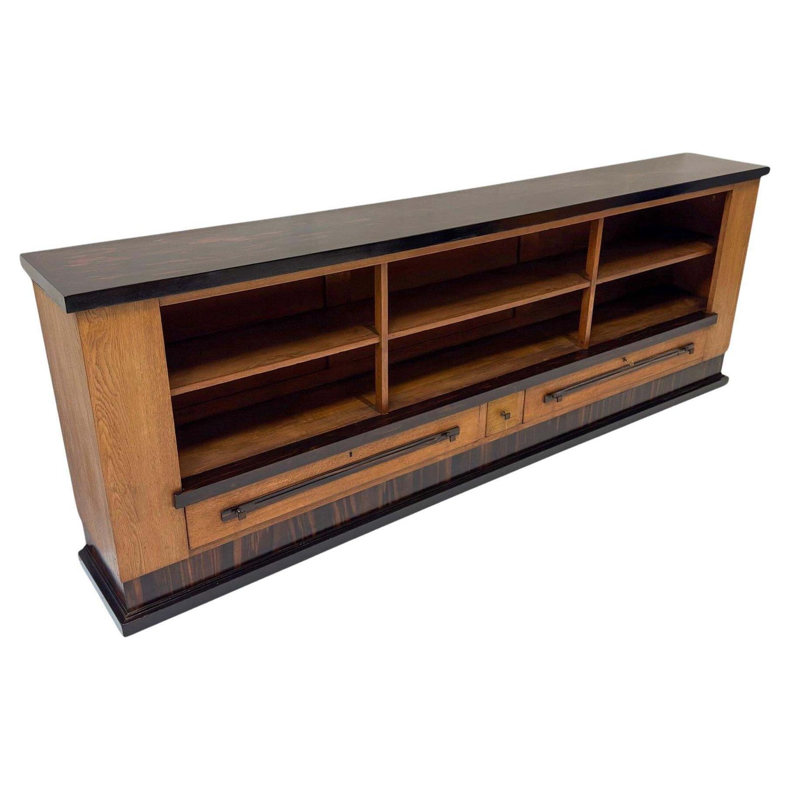 Art Deco Modernist Bookcase Or Credenza By Hendrik Wouda For Pander, 1924
