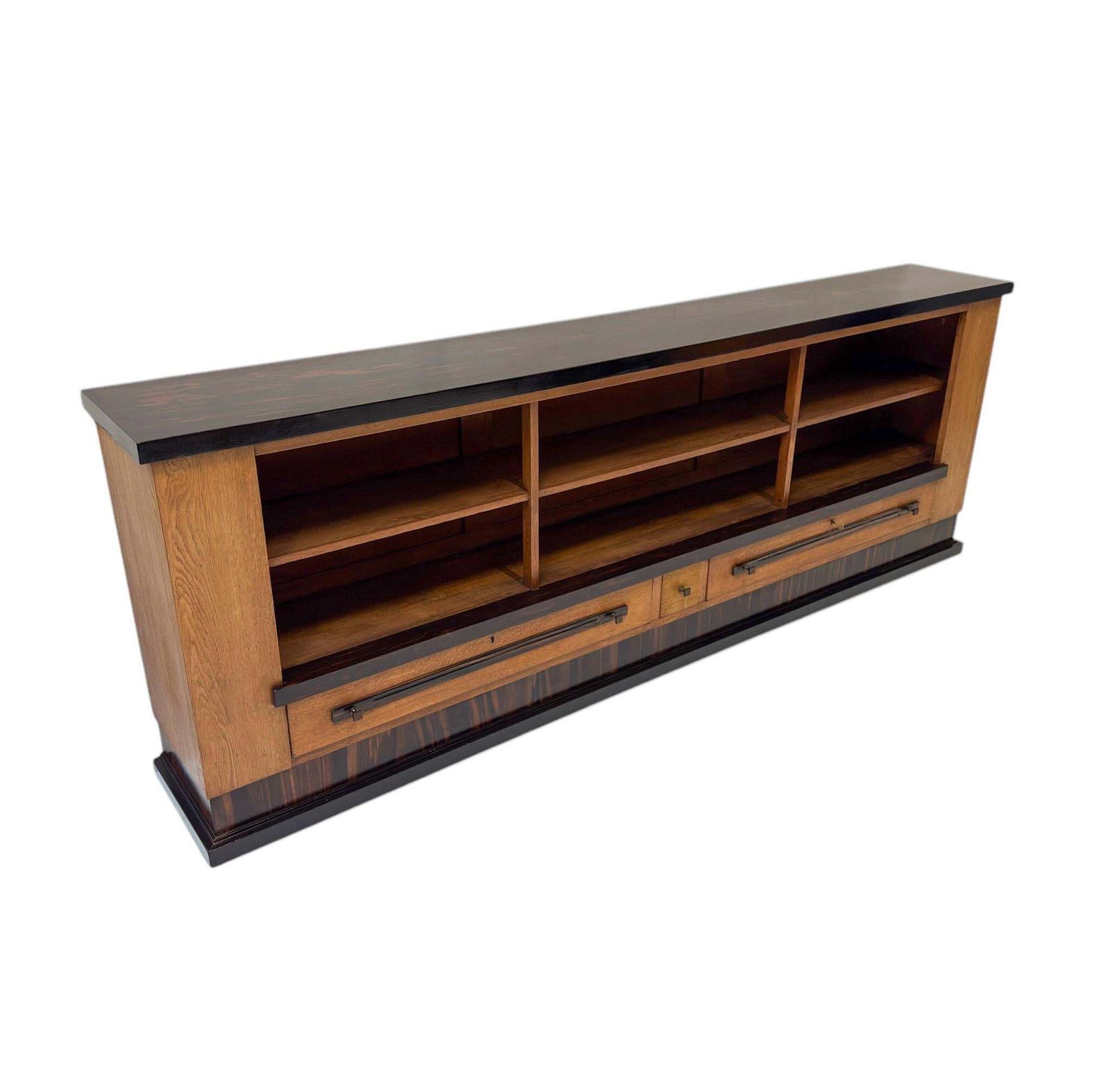 Art Deco Modernist Bookcase Or Credenza By Hendrik Wouda For Pander, 1924 photo vintage