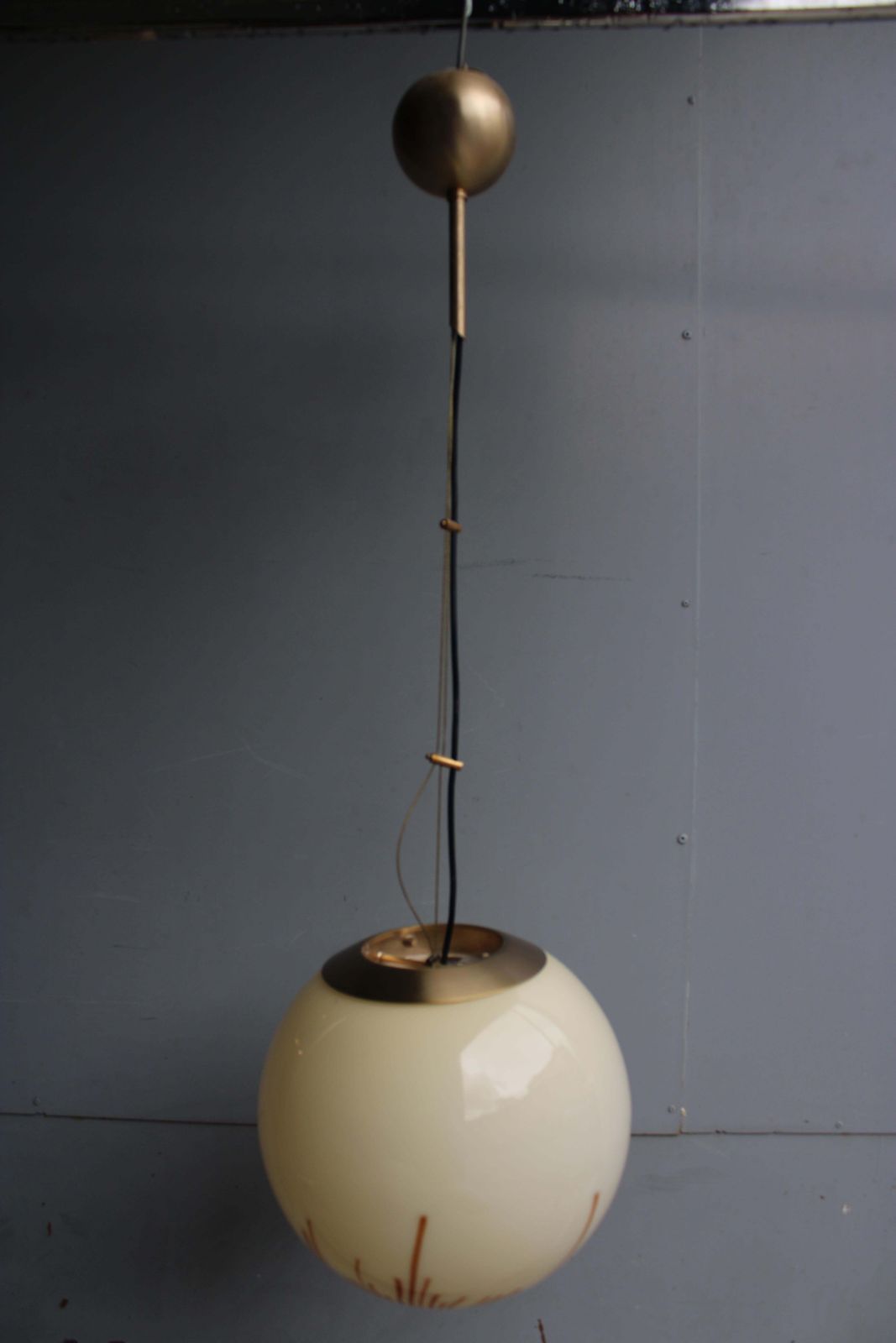 Anemone Venini 1970 Murano Glkass And Brass Chandelier photo vinterior