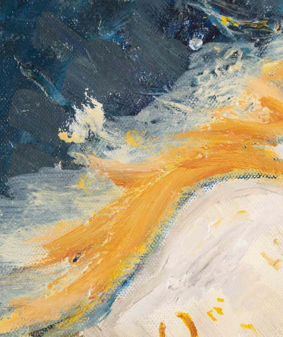 Oil On Canvas, Oil Painting By Evelyne Luez, 20th Century. photo 819.0