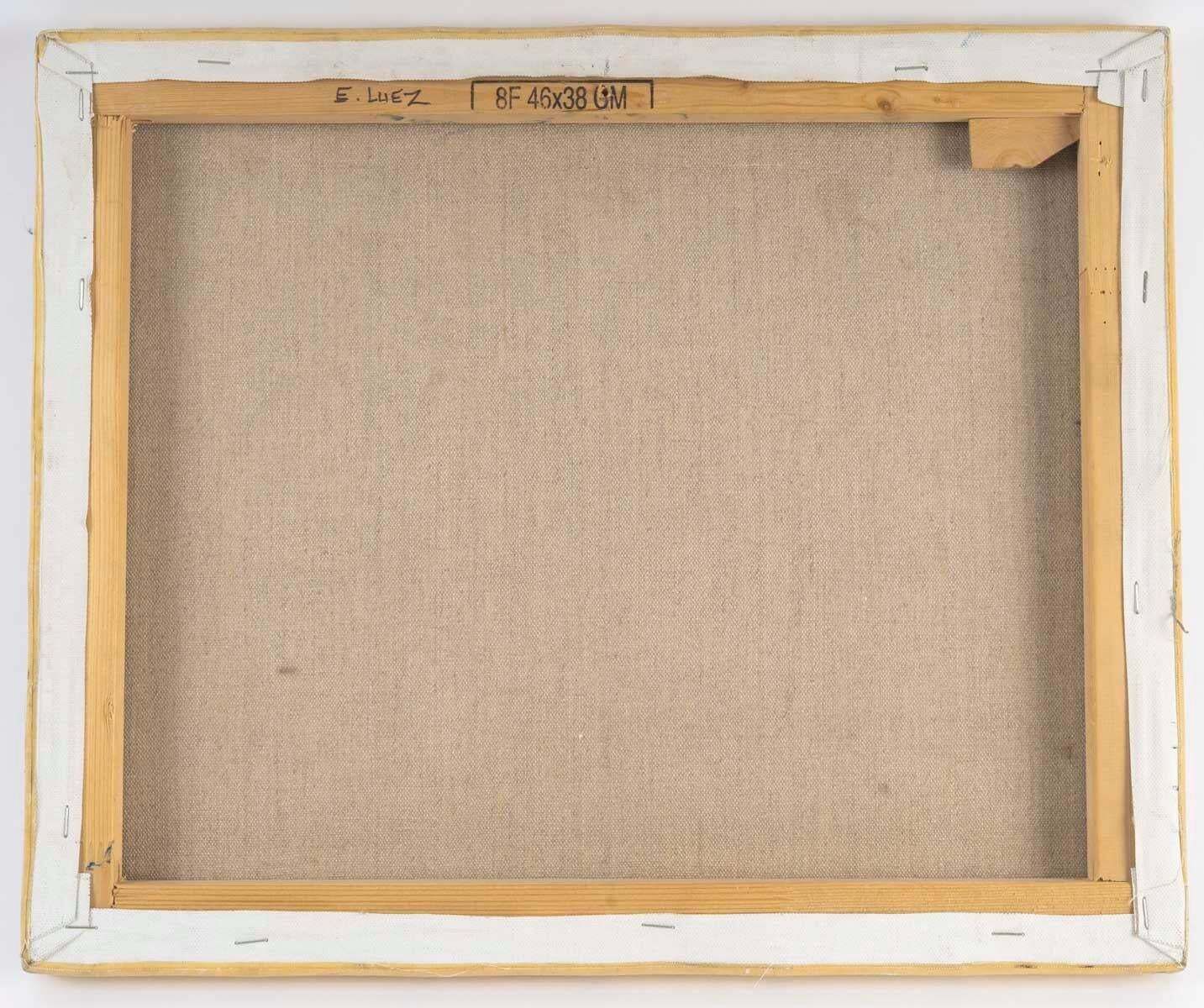 Oil On Canvas, Oil Painting By Evelyne Luez, 20th Century. photo vinterior