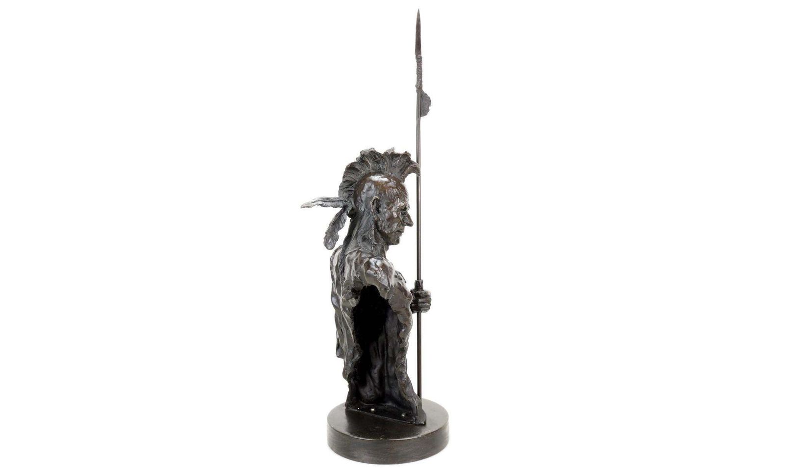 Indian Sculpture In Patinated Bronze, Western Style, 20th Century photo vinterior