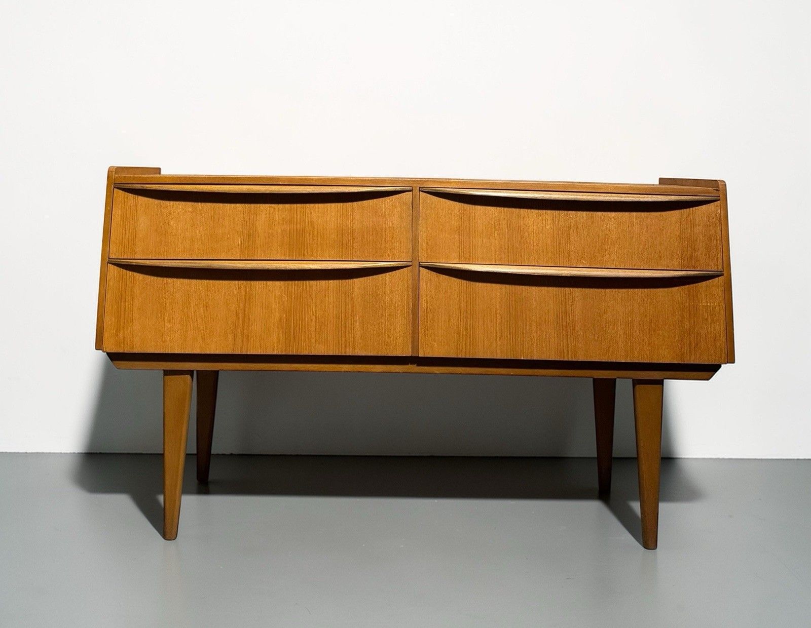 Austin Suite Teak Chest Of Drawers Sideboard Lip Handles Mid Century C1960s photo furniture
