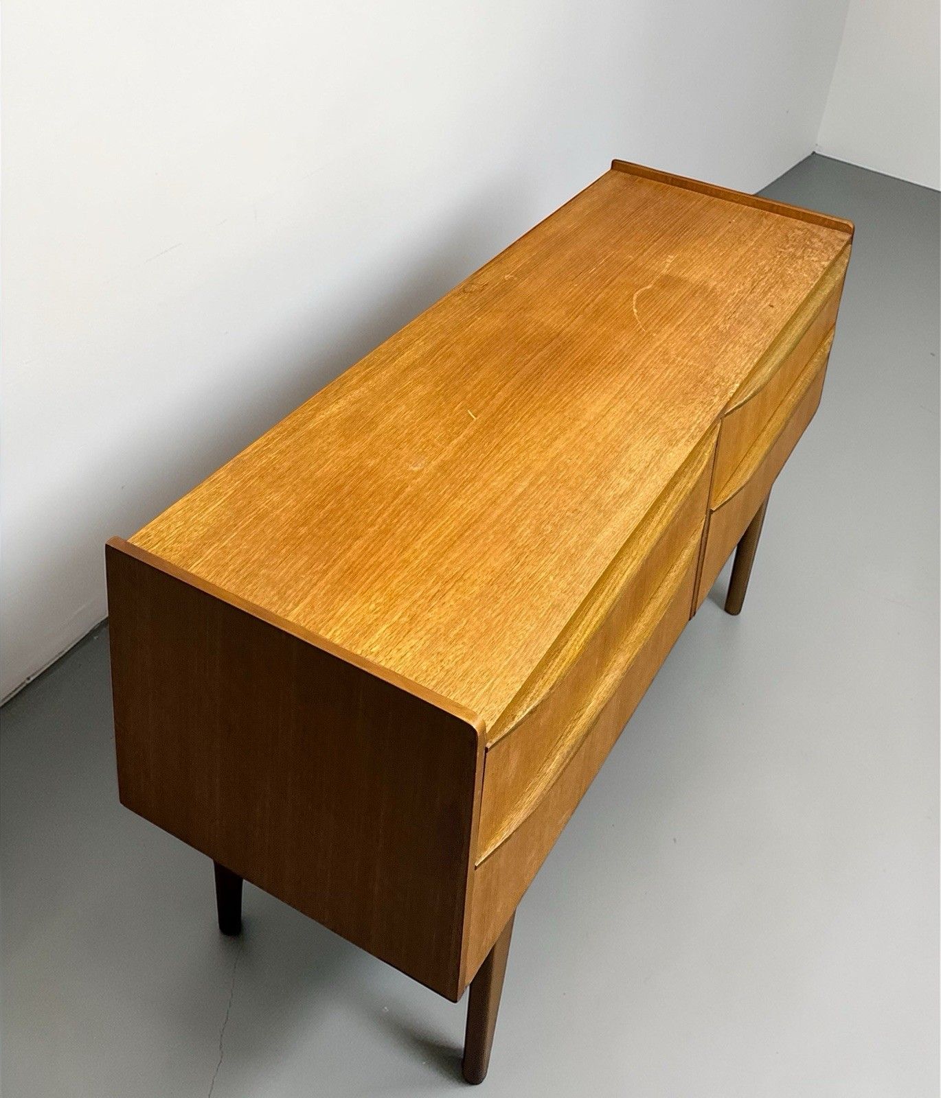 photo for sale Austin Suite Teak Chest Of Drawers Sideboard Lip Handles Mid Century C1960s