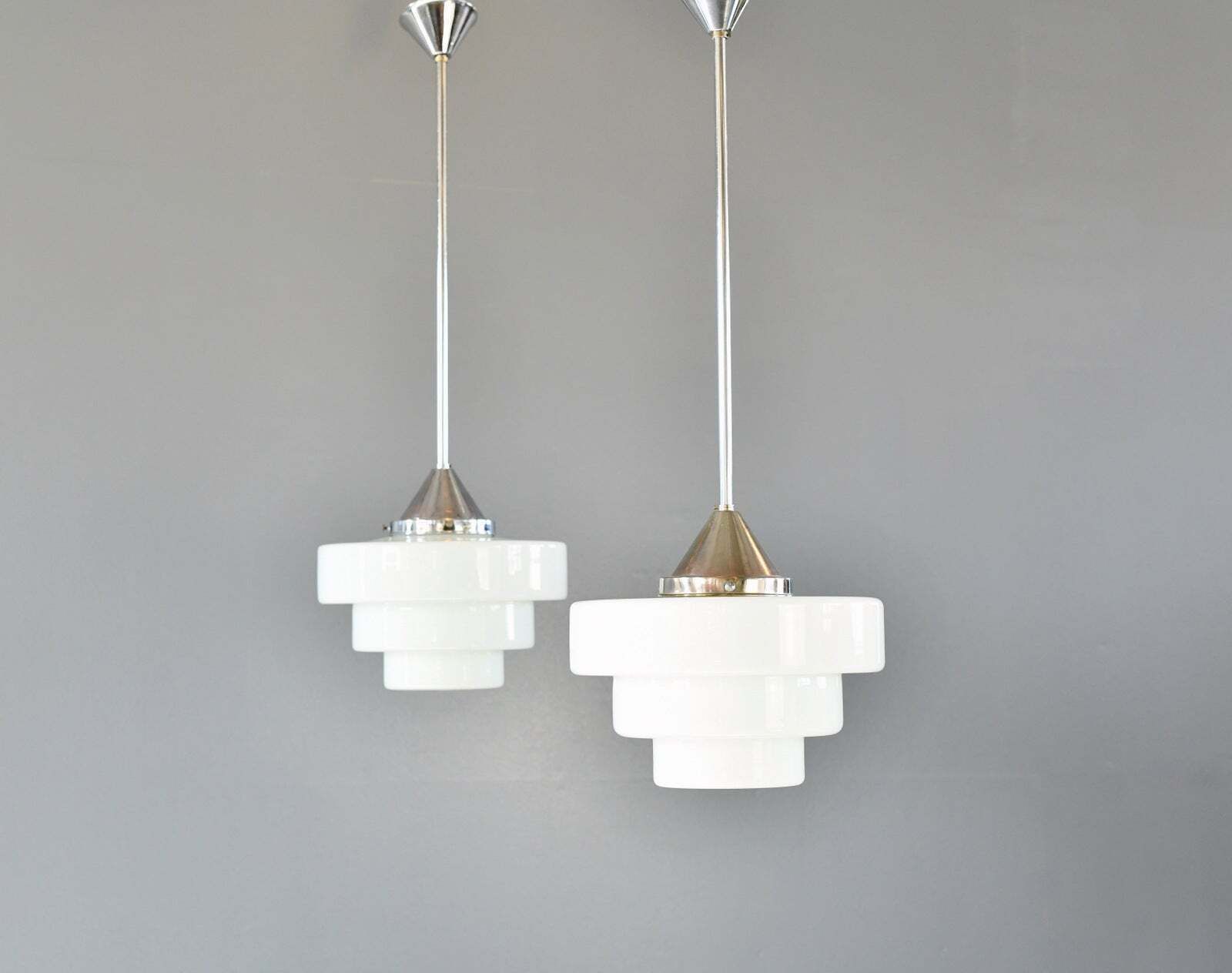Art Deco Opaline Lights By Edison Circa 1930s photo furniture