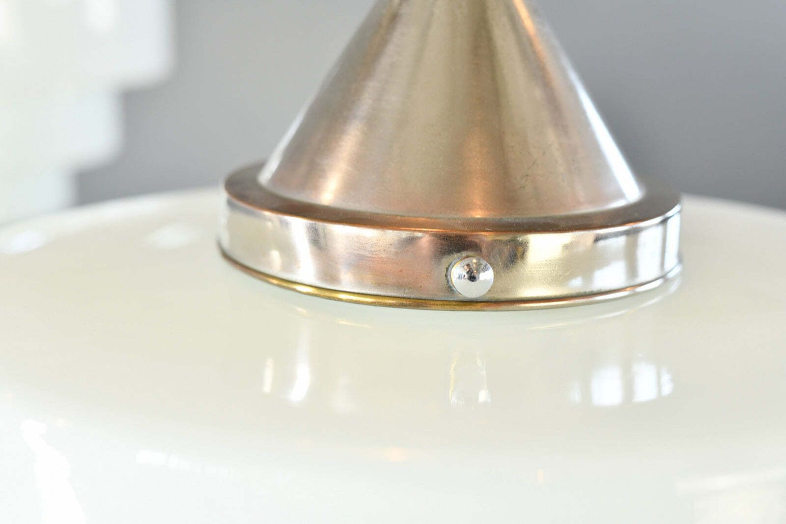 Art Deco Opaline Lights By Edison Circa 1930s photo for sale