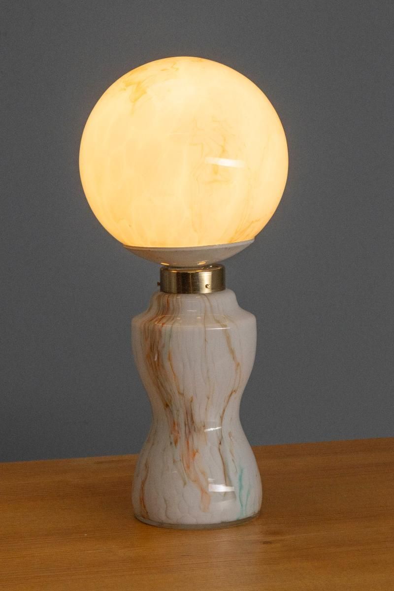 Paar Glazen Tafellampen, Jaren 1970–1980 photo furniture