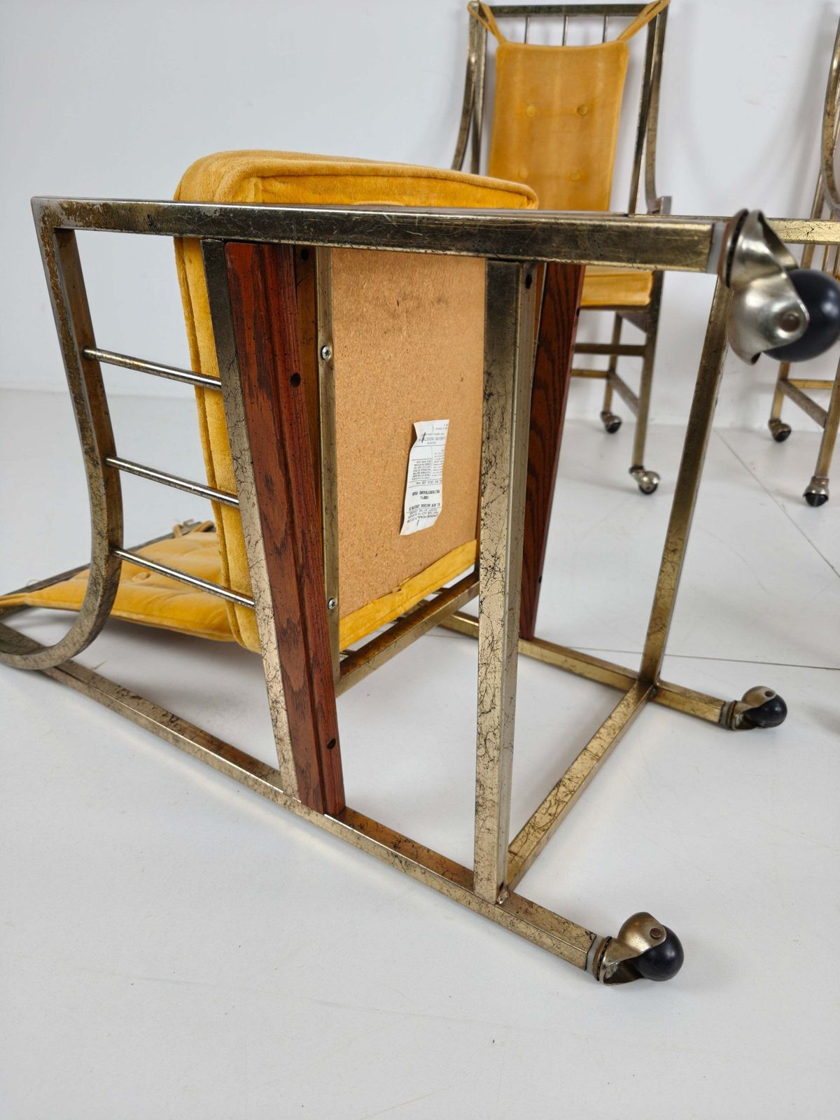 photo vinterior Unique Set Of Mid Century Style Dining And Lounge Chairs – Gilded, Made Between 1940 1948 By Flanders Industries Inc, Fort Smith, Arkansas