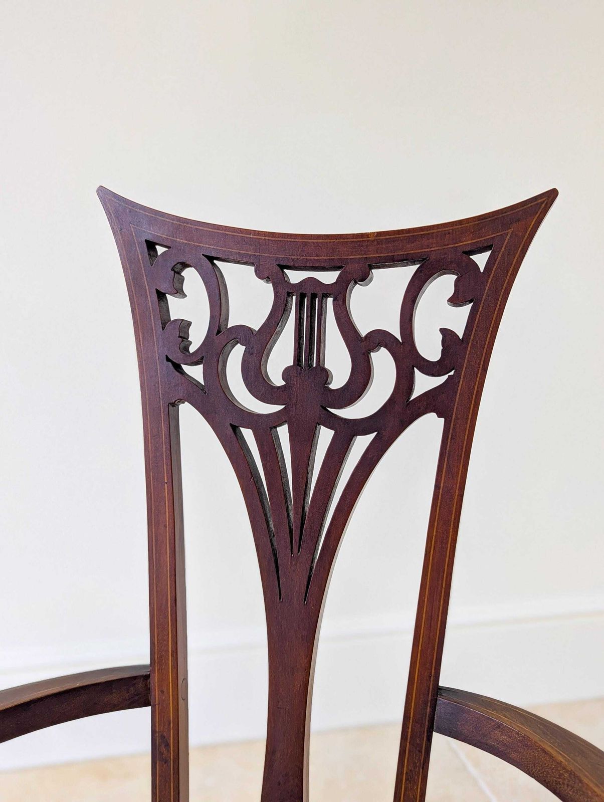 Antique Edwardian Mahogany Elbow Chair C.1910 photo 395.0
