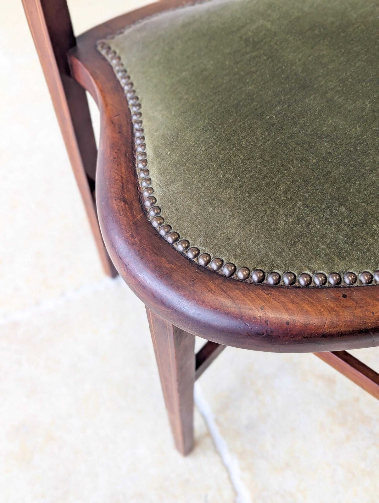 photo buy Antique Edwardian Mahogany Elbow Chair C.1910