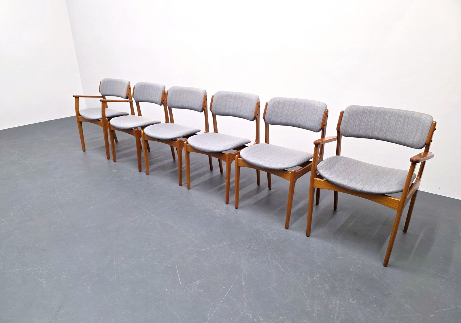 Erik Buch – Set Of 6 Dining Chairs, Model 49, Denmark, 1960s photo 1650.0
